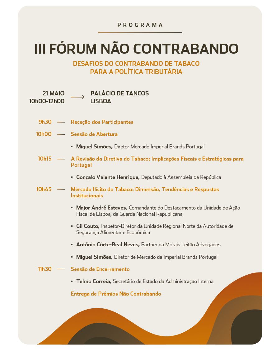 Já está disponível o programa do III Fórum Não Contrabando